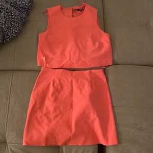 Zara set ,size :Xs, color ; pink